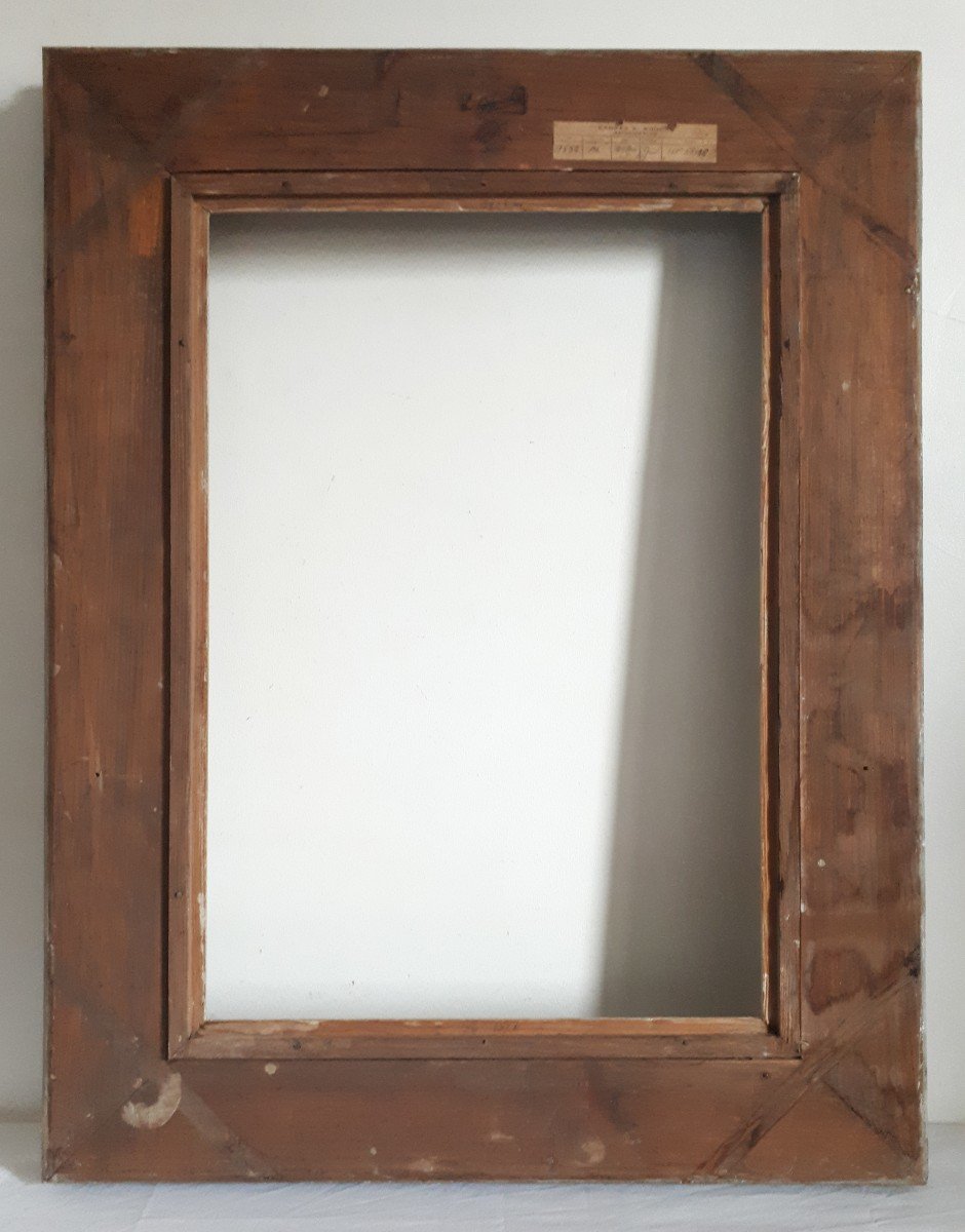Emile Bouche Carved Wood Frame 10p Format For 55 X 38 Cm Painting-photo-3
