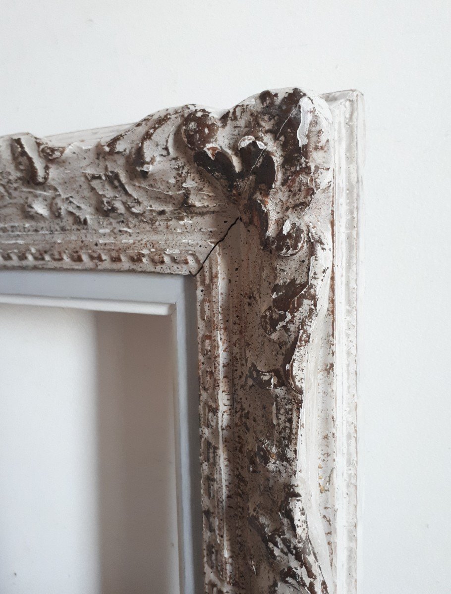 Montparnasse Frame In Carved Wood Format 2f For 24 X 19 Cm Painting-photo-1