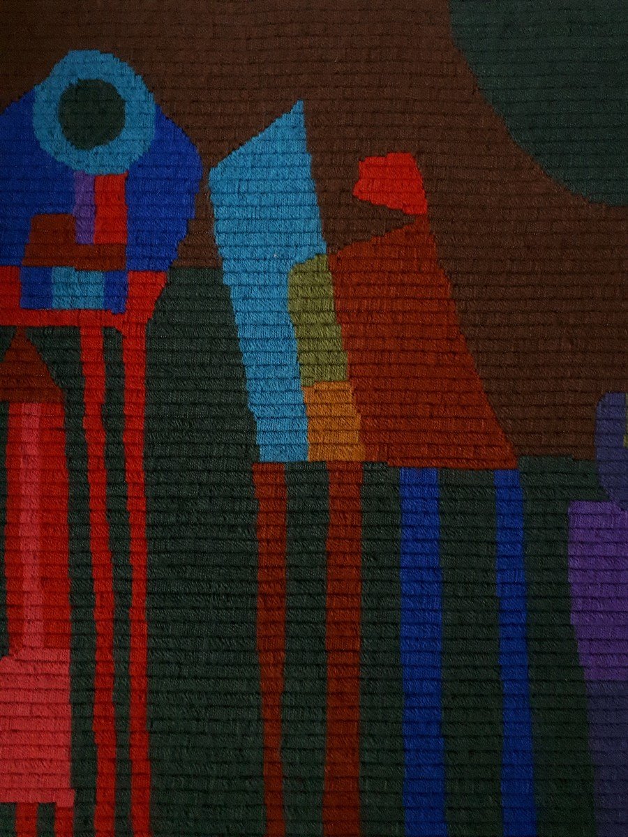Welcomme Pernelle tapisserie composition abstraite-photo-4