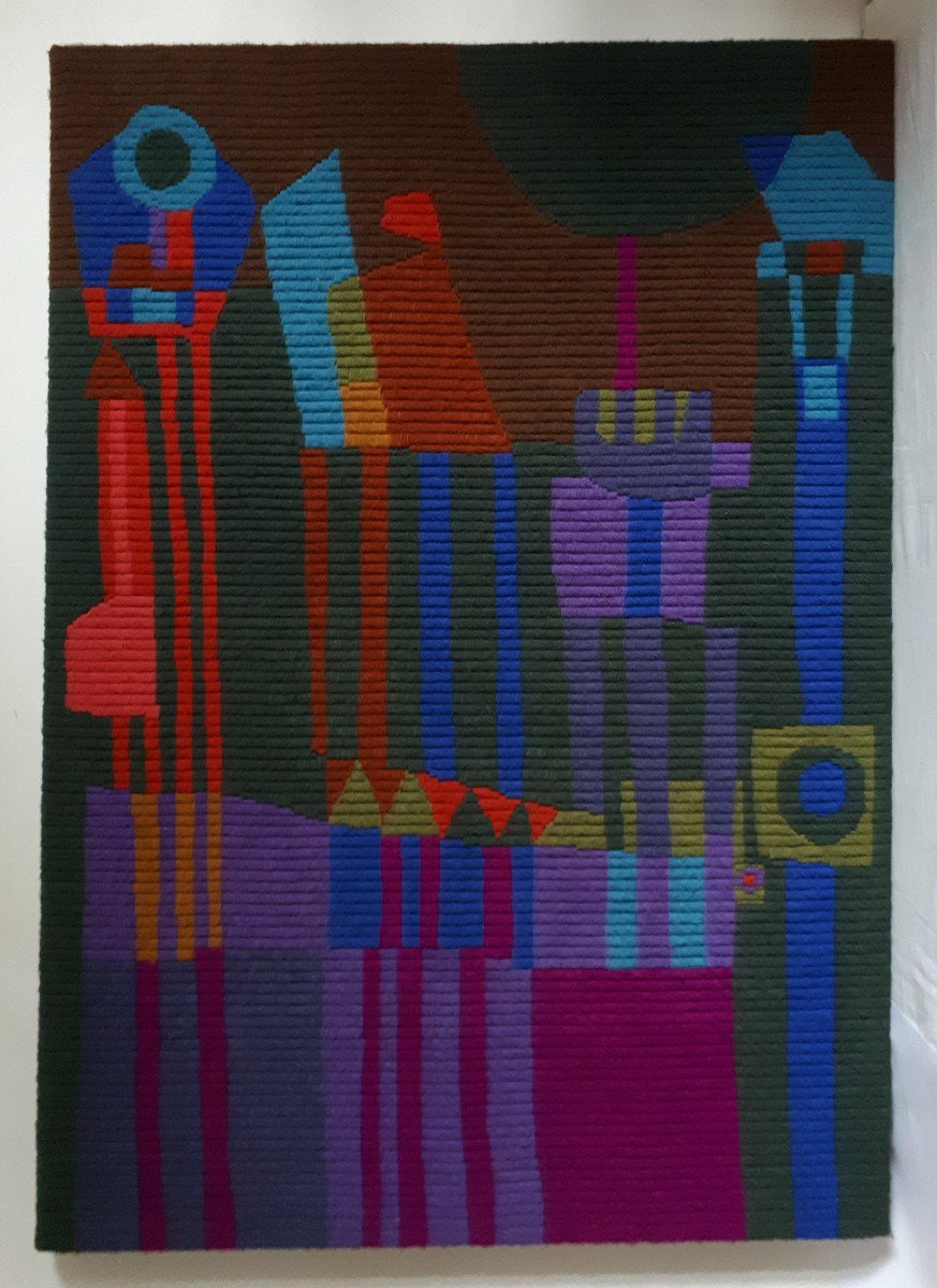 Welcomme Pernelle tapisserie composition abstraite