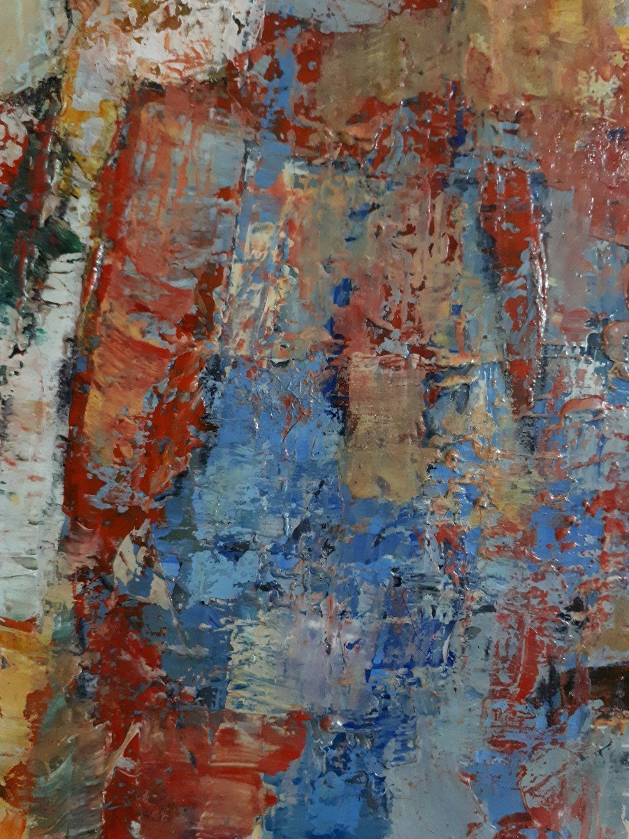 Alfred Levy Alvy (1915-1970) Les Baux De Provence Oil On Canvas 1958-photo-4
