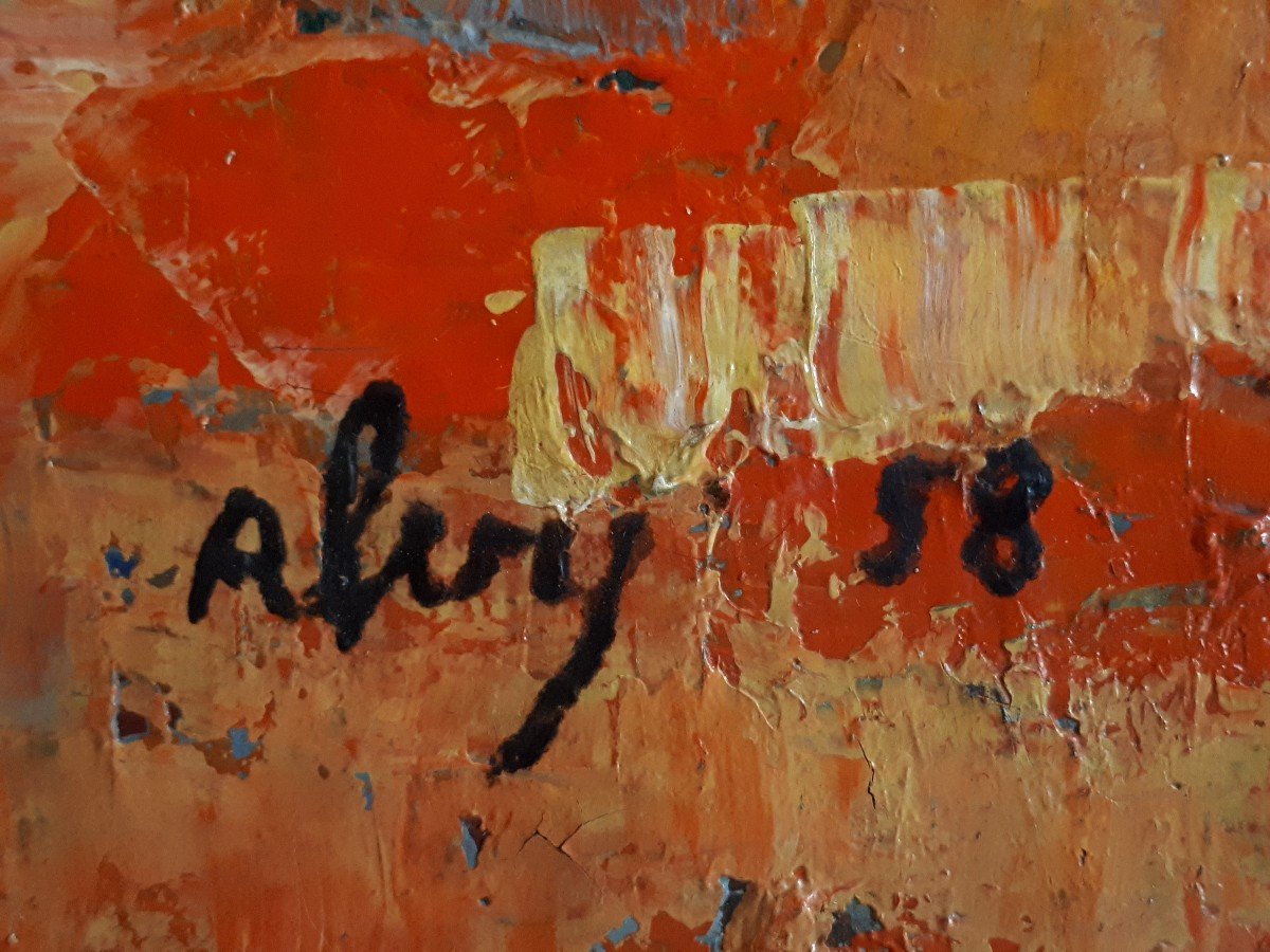 Alfred Levy Alvy (1915-1970) Les Baux De Provence Oil On Canvas 1958-photo-7
