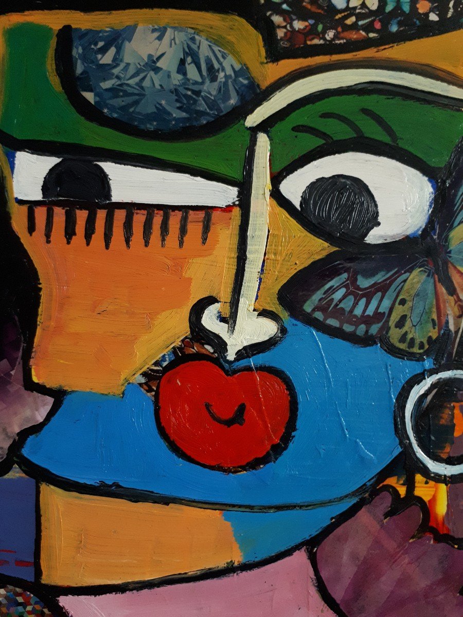 Mercedes Garcia Gallardo Oil Portrait Of A Woman Singular Art-photo-4