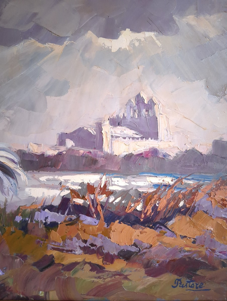 Jean Pastore (born In 1941) Horse At Saintes-maries-de-la-mer Camargue Oil On Canvas-photo-4