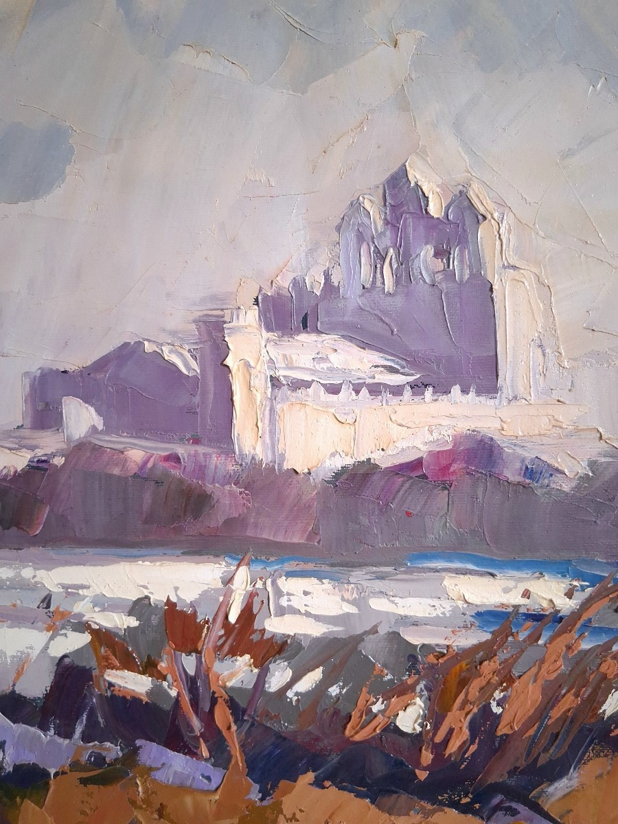 Jean Pastore (born In 1941) Horse At Saintes-maries-de-la-mer Camargue Oil On Canvas-photo-2