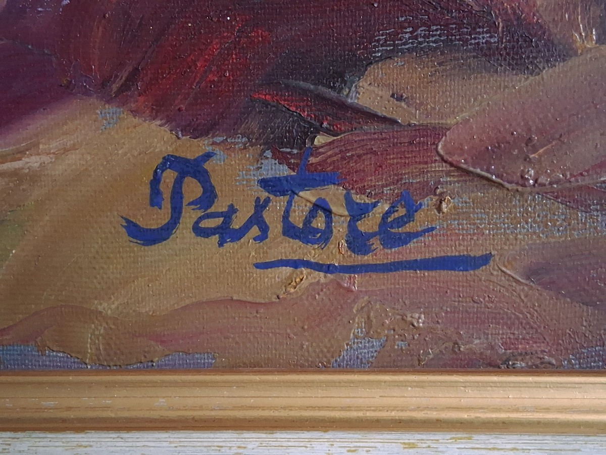 Jean Pastore (born In 1941) Horse At Saintes-maries-de-la-mer Camargue Oil On Canvas-photo-7