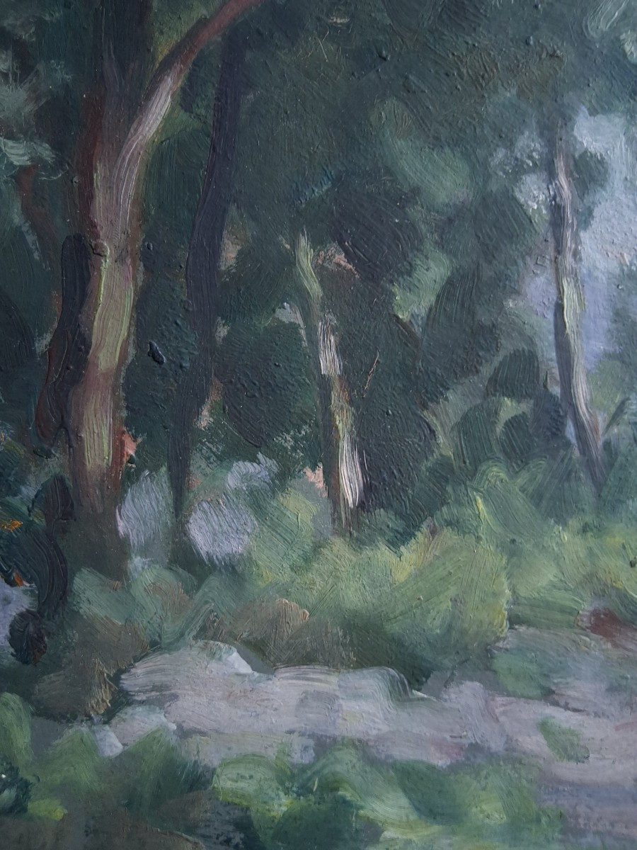 Hippolyte Lety (1878-1959) Landscape - Banks Of The Rhône In Vienne - Oil On Panel 1931-photo-4