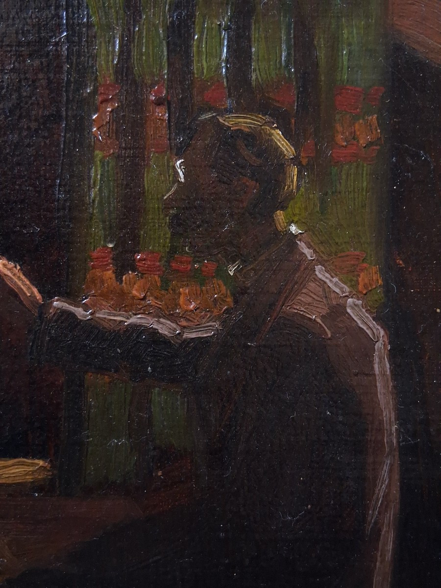 Edouard d'Apvril (1843-1928) Self-portrait Oil On Canvas-photo-3
