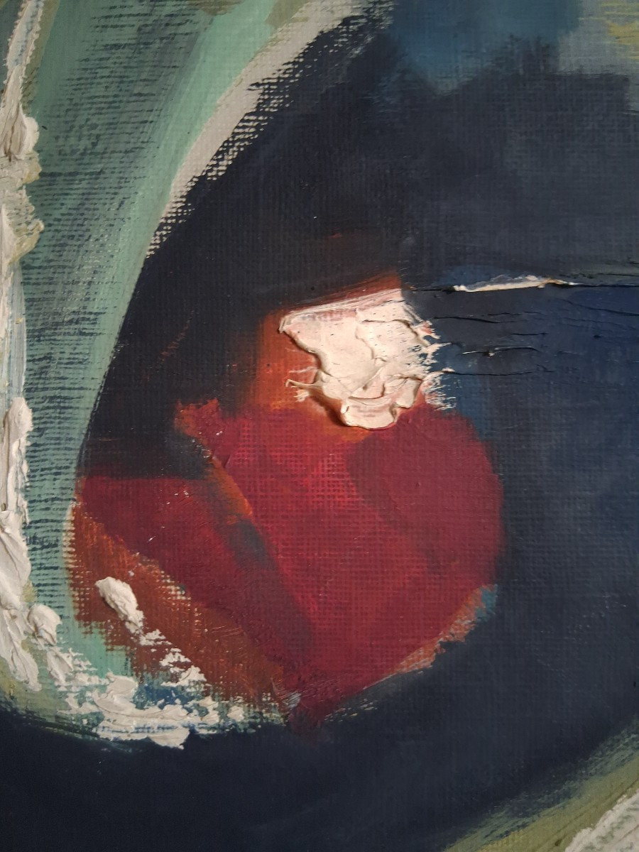 Rico Blass (1908-2002) Abstract Composition Oil On Panel-photo-2