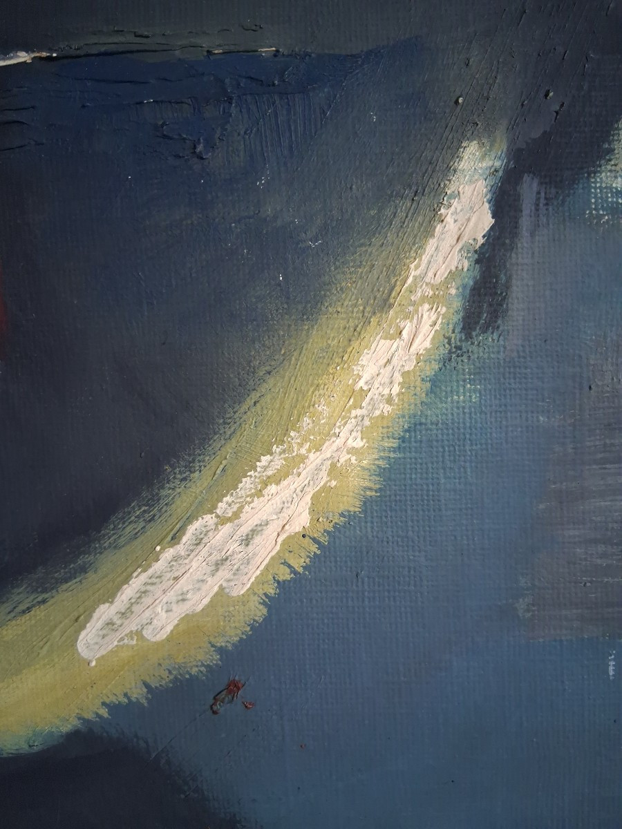 Rico Blass (1908-2002) Abstract Composition Oil On Panel-photo-3