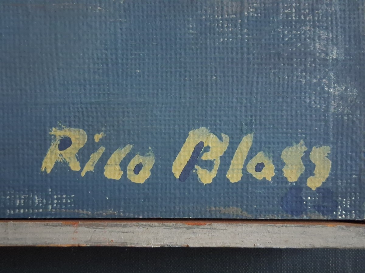 Rico Blass (1908-2002) Abstract Composition Oil On Panel-photo-5