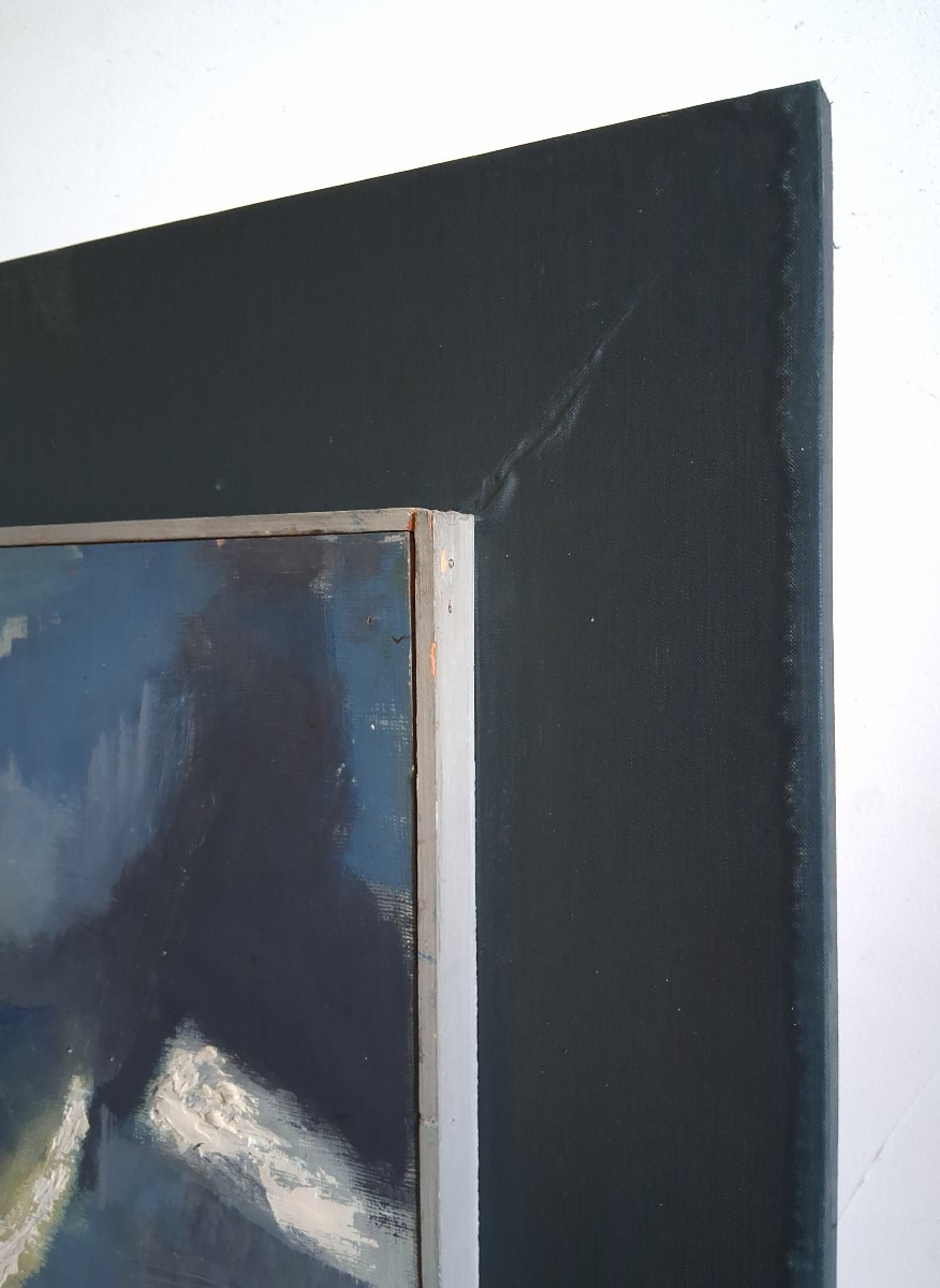 Rico Blass (1908-2002) Abstract Composition Oil On Panel-photo-6