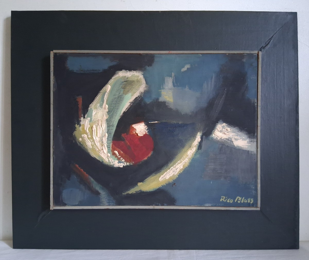 Rico Blass (1908-2002) Abstract Composition Oil On Panel