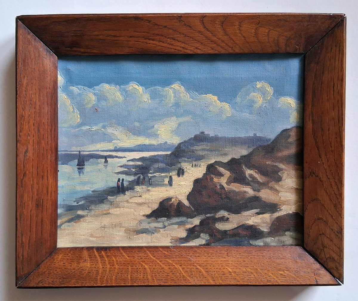 Painting Oil On Canvas, Breton Landscape, Seaside-photo-2