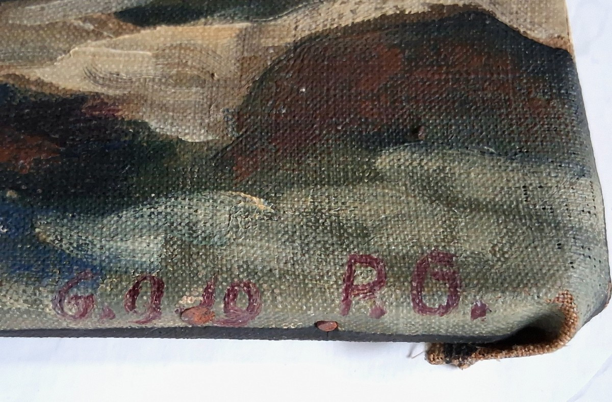 Painting Oil On Canvas, Breton Landscape, Seaside-photo-6
