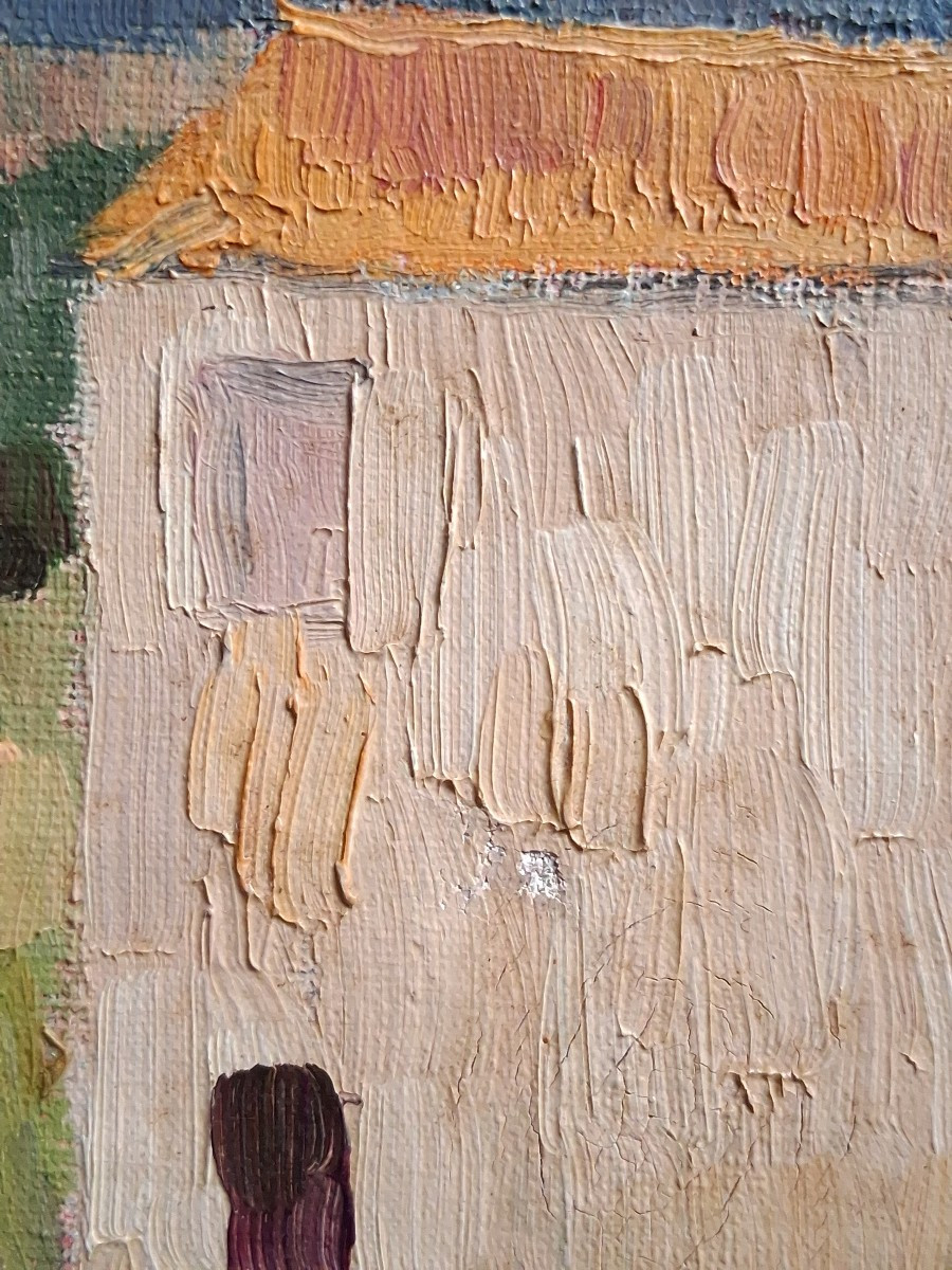 Jean BARTOLI huile sur toile paysage Corse-photo-5