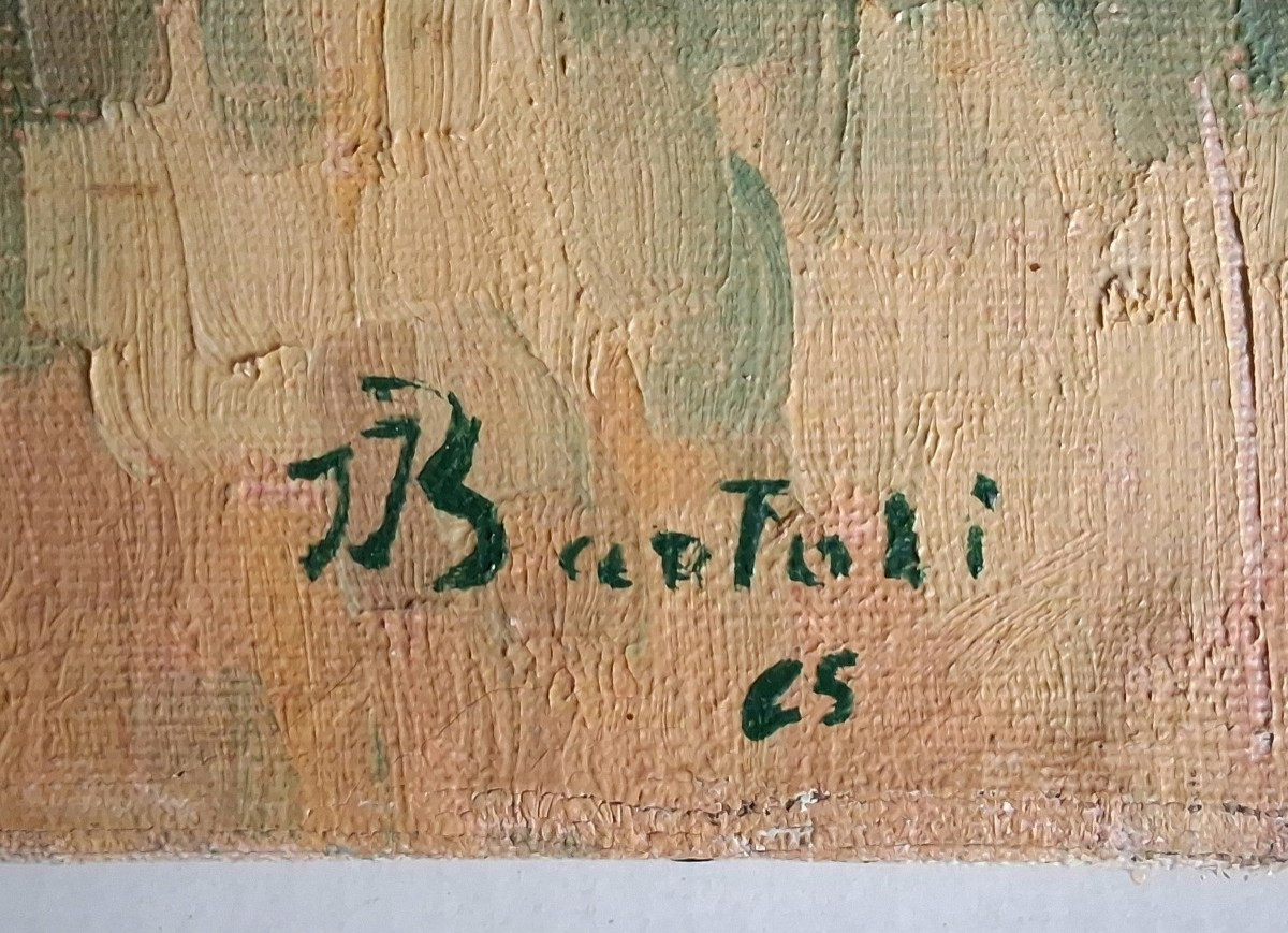 Jean BARTOLI huile sur toile paysage Corse-photo-6