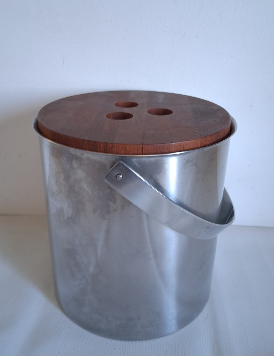 Seau à champagne / glaçons Arne JACOBSEN pour STELTON Danemark 1960 / 1970 design-photo-3