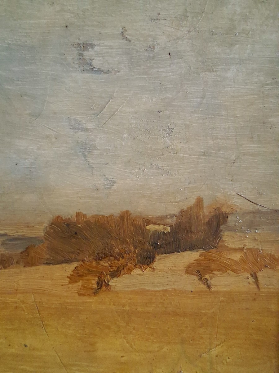 Emile BOULARD (1863-1943) huile sur bois paysage-photo-5