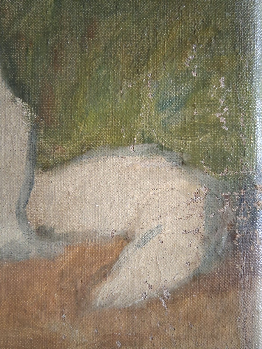 Gabriella RAINER ISTVANFFY (1877-1964) huile sur toile chats chatons jouant-photo-6