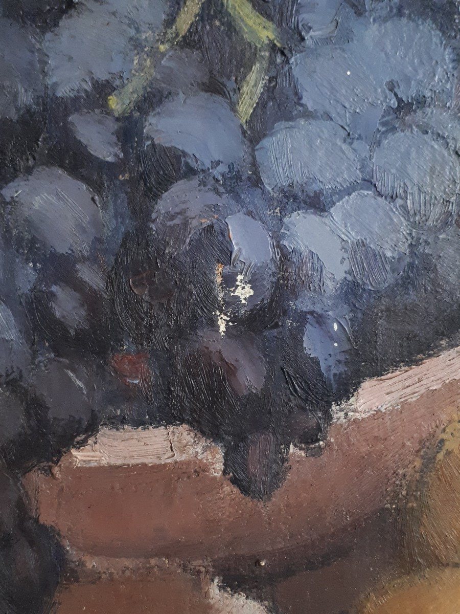 Maurice Journaux Oil On Canvas Still Life With Gladioli First Half Of The 20th Century-photo-4