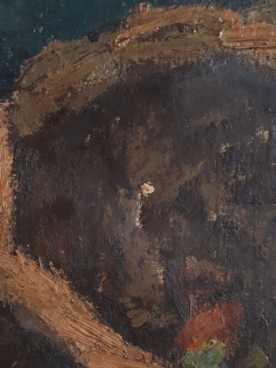 Maurice Journaux Oil On Canvas Still Life With Gladioli First Half Of The 20th Century-photo-5