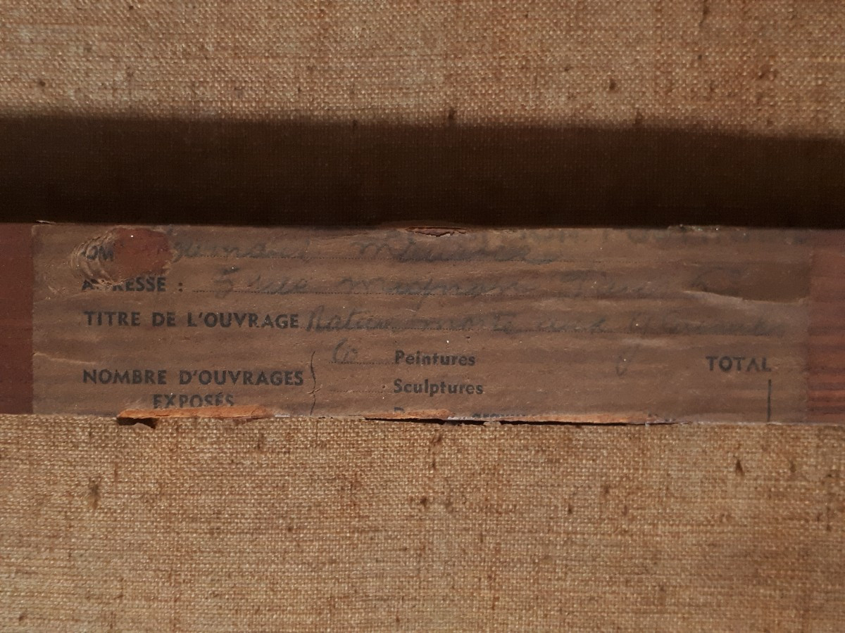 Maurice Journaux Oil On Canvas Still Life With Gladioli First Half Of The 20th Century-photo-8