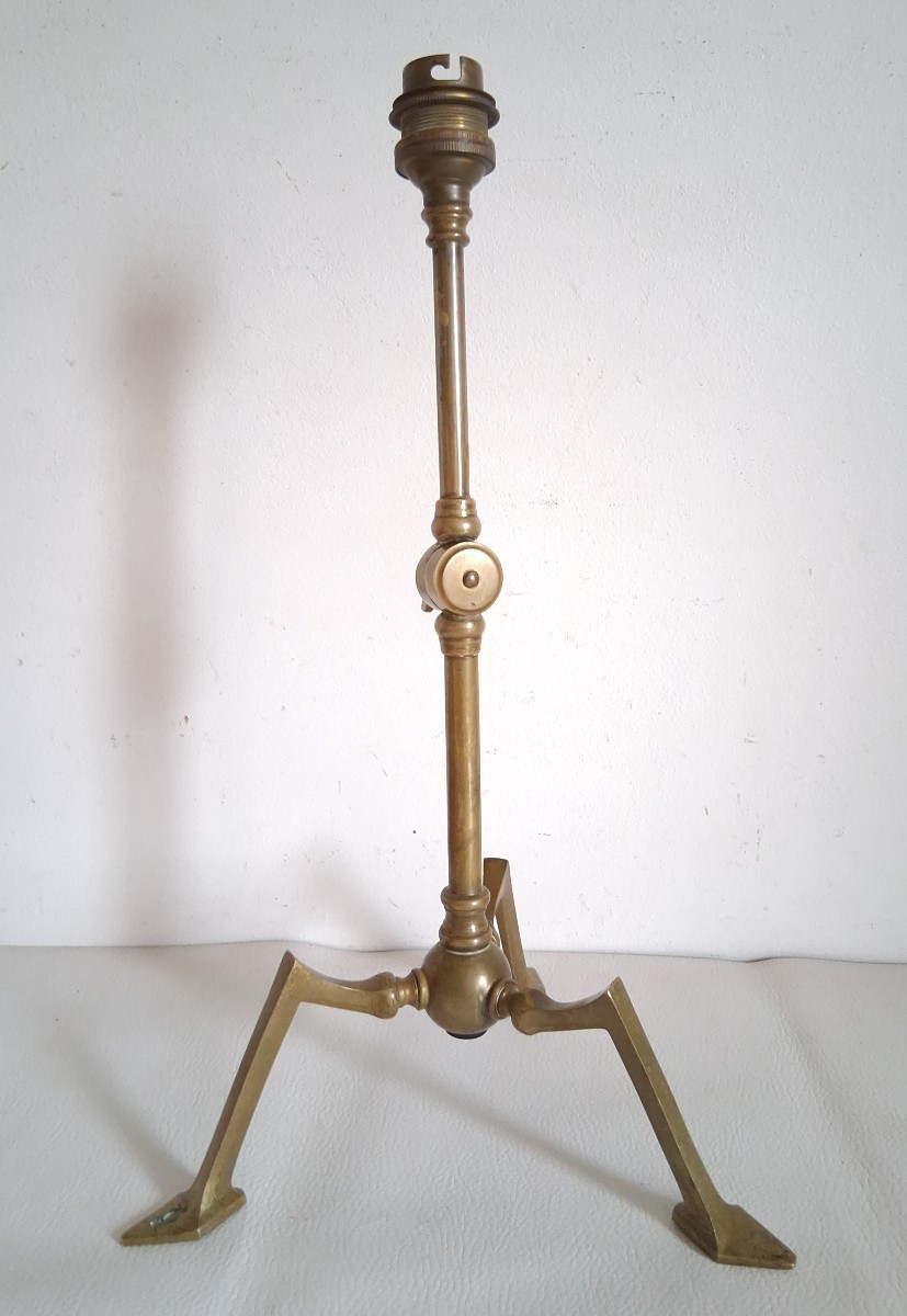 William Arthur Smith BENSON pied de lampe en bronze 1900 Arts and Craft-photo-2