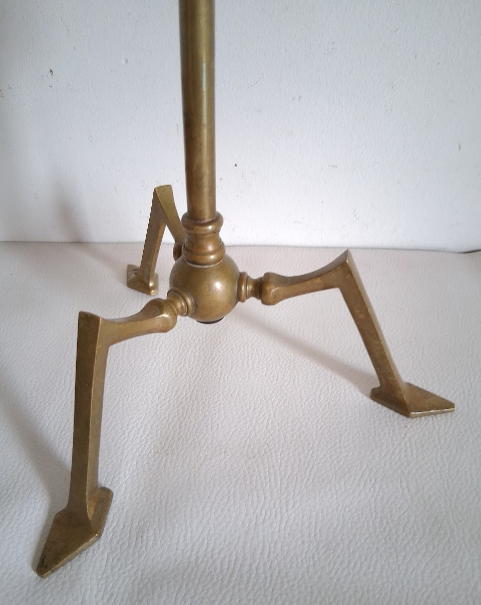 William Arthur Smith BENSON pied de lampe en bronze 1900 Arts and Craft-photo-3