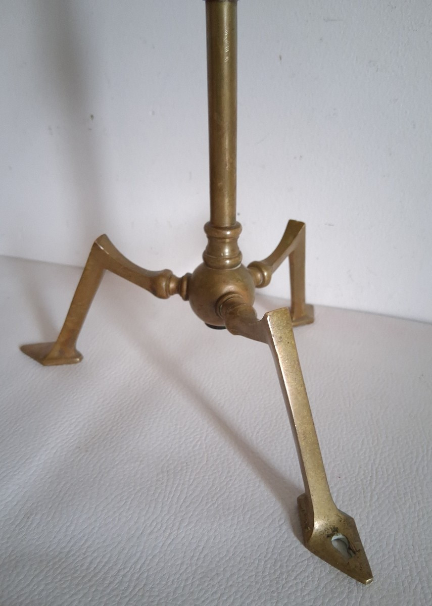 William Arthur Smith BENSON pied de lampe en bronze 1900 Arts and Craft-photo-4