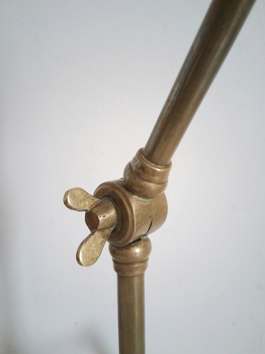 William Arthur Smith BENSON pied de lampe en bronze 1900 Arts and Craft-photo-1