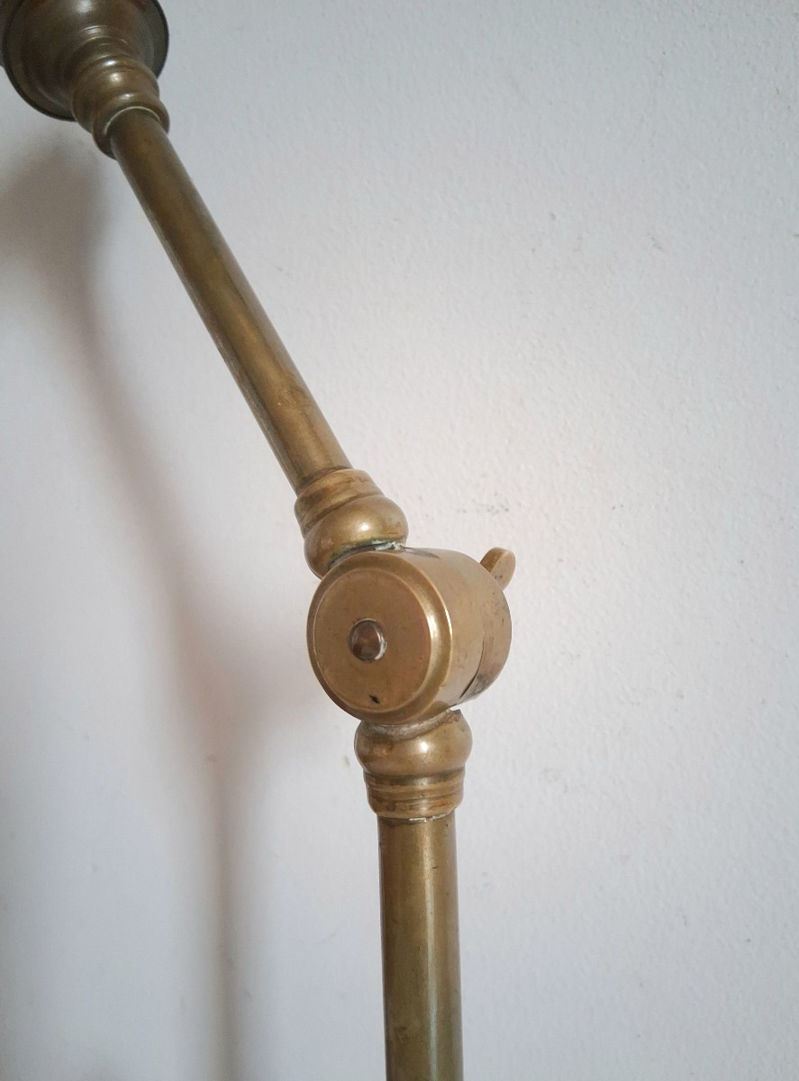 William Arthur Smith BENSON pied de lampe en bronze 1900 Arts and Craft-photo-2