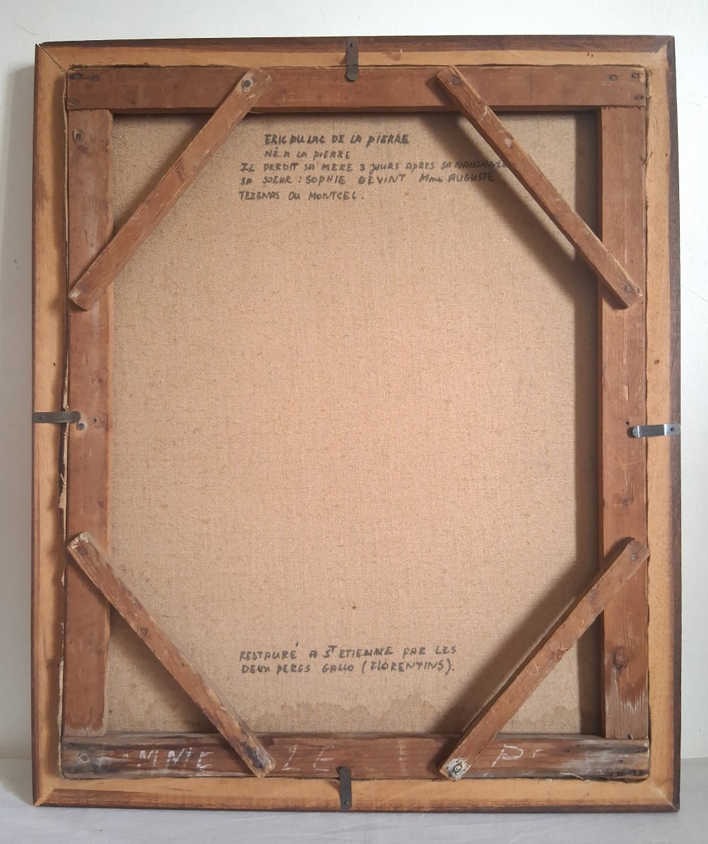 Oil On Canvas Portrait Of A Man, 19th Century, Eric Dulac De La Pierre-photo-8