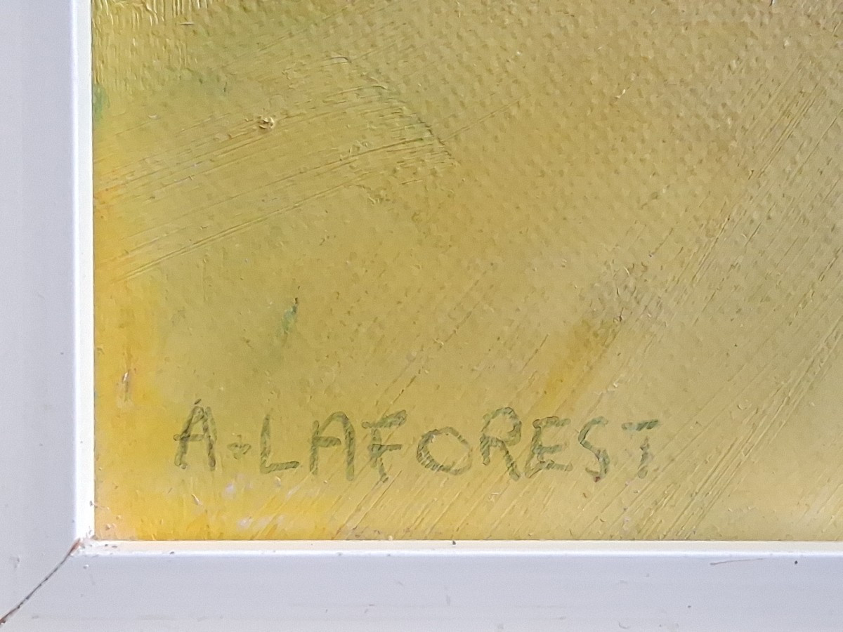 André Laforest (1924-2016) Camargue Landscape Near Aigues-mortes, Oil On Panel-photo-7