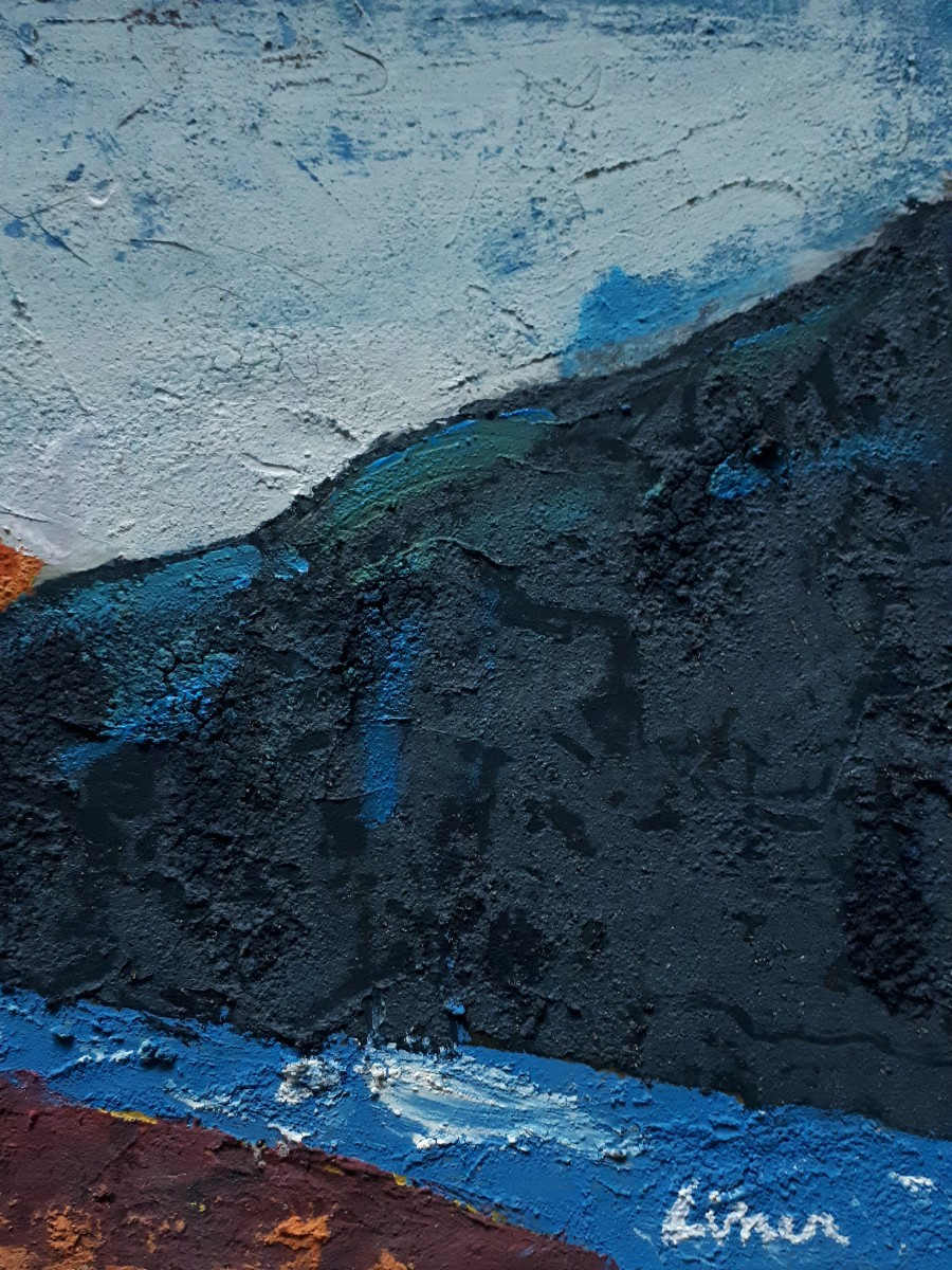 Carl Walter LINER (1914-1997) huile sur toile paysage rivière-photo-4