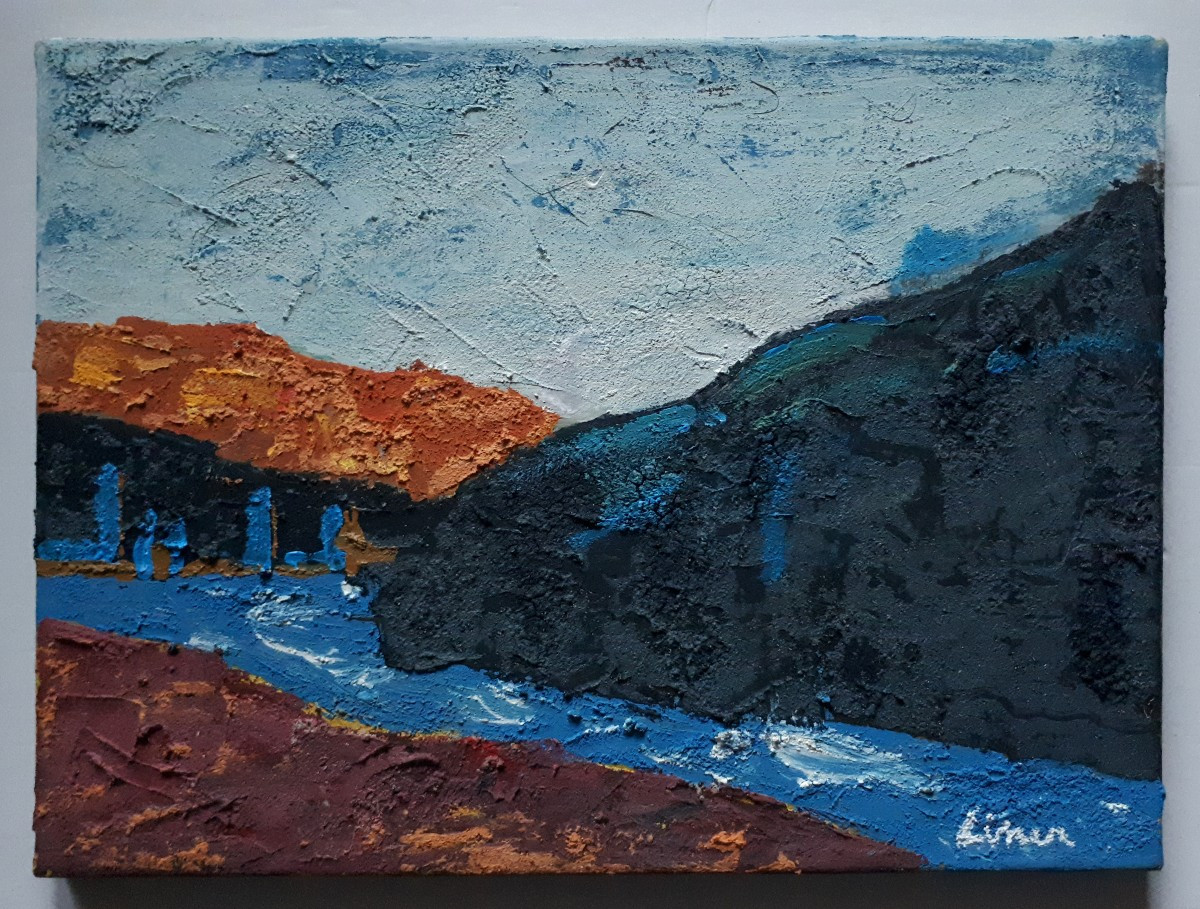 Carl Walter LINER (1914-1997) huile sur toile paysage rivière