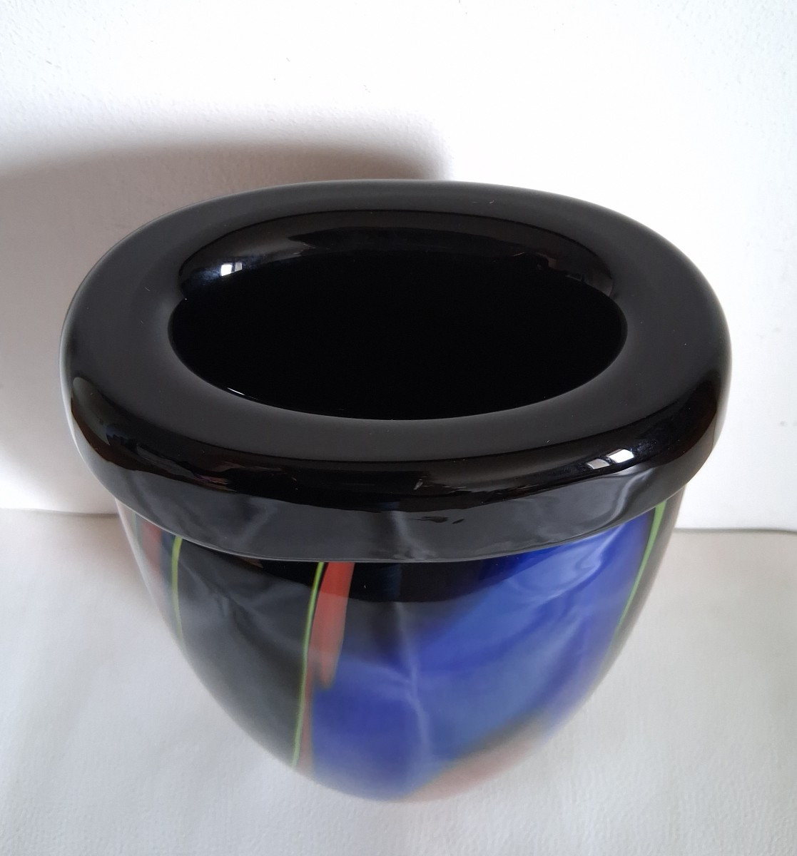 Ottavio MISSONI pour Artevetro Murano vase en verre -photo-5