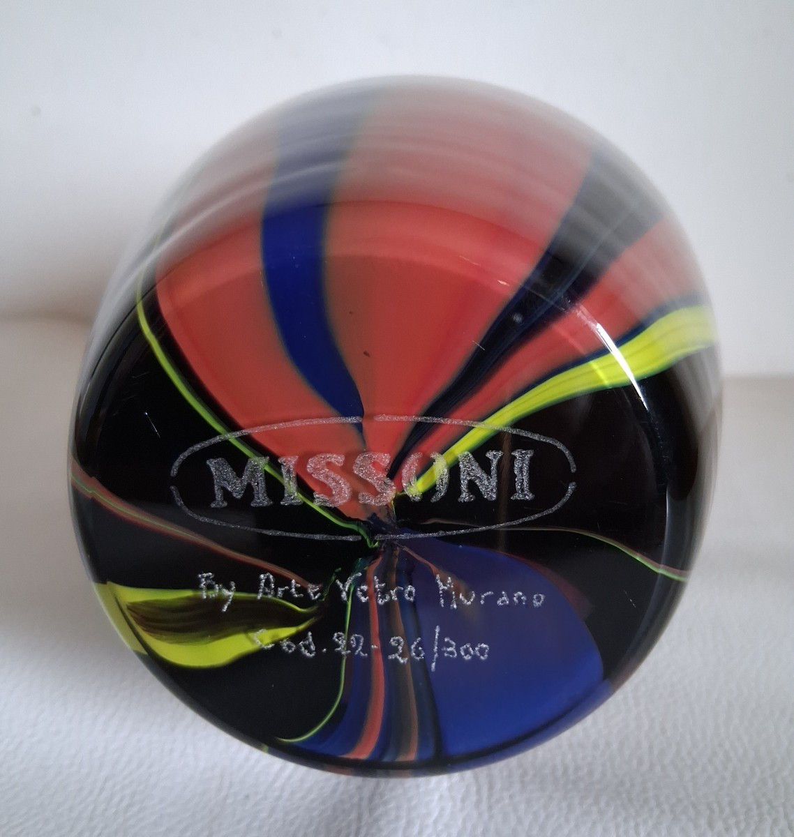 Ottavio MISSONI pour Artevetro Murano vase en verre -photo-6