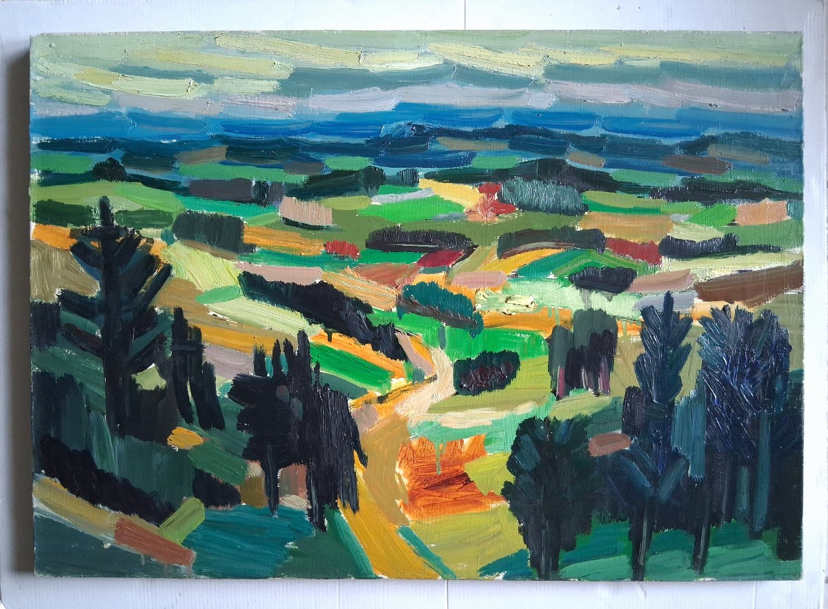 Jean-baptiste Muratore (1915-1977) Oil On Canvas Landscape-photo-2