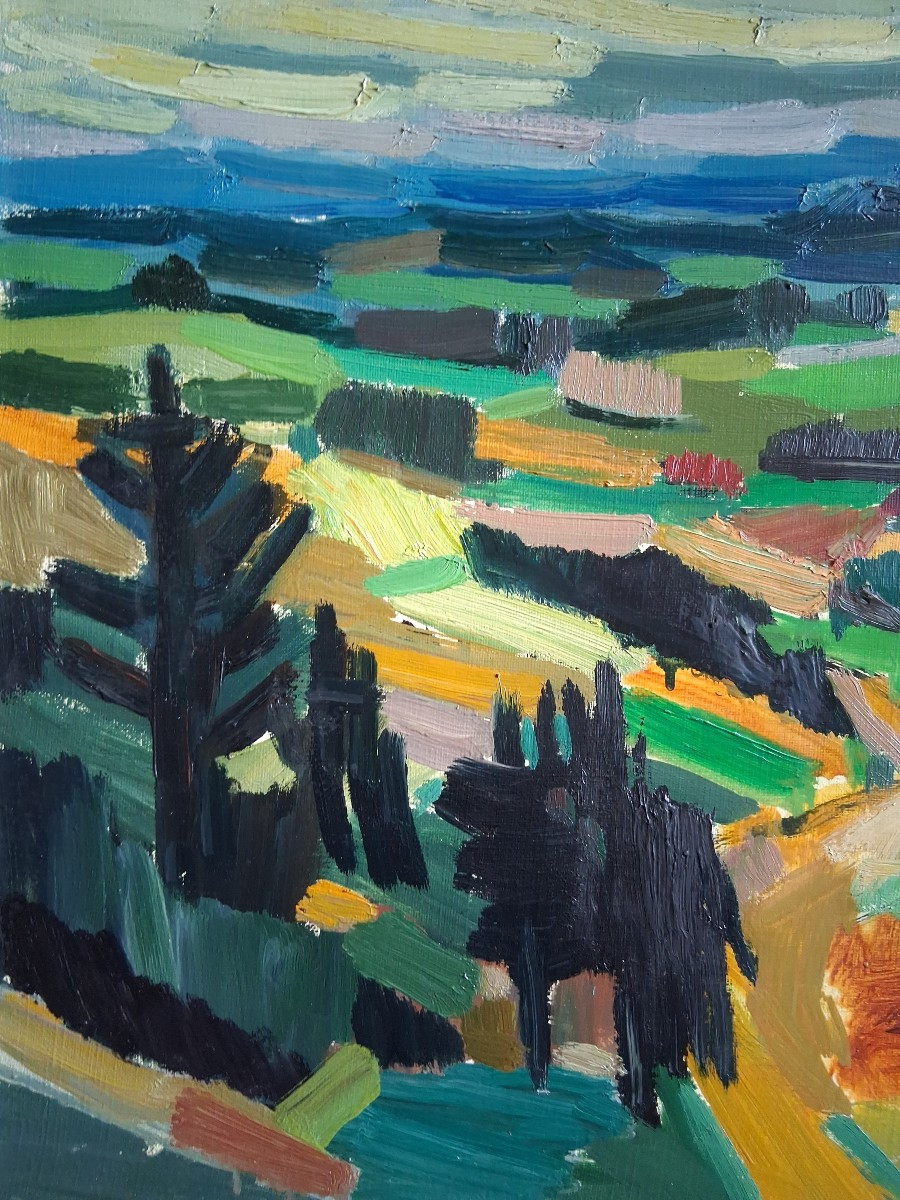 Jean-baptiste Muratore (1915-1977) Oil On Canvas Landscape-photo-3