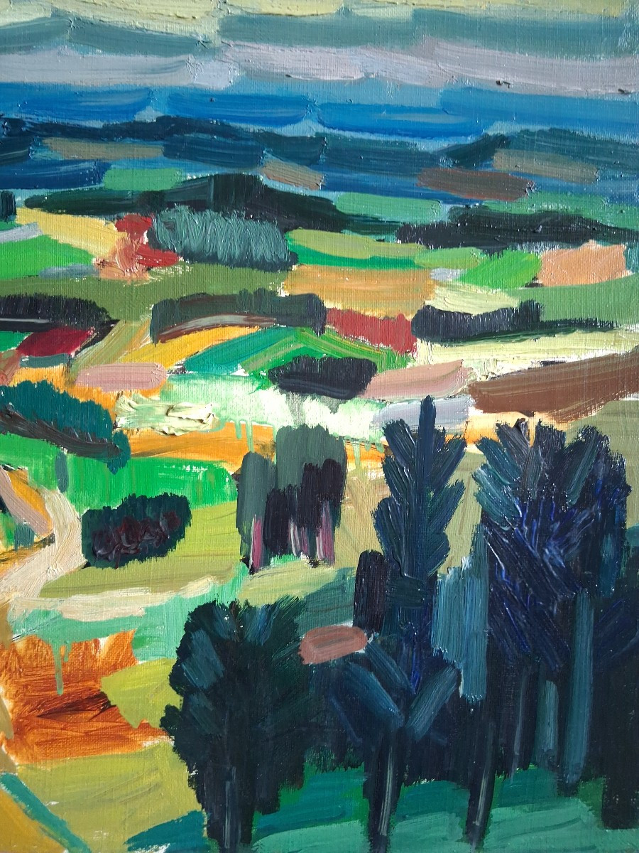 Jean-baptiste Muratore (1915-1977) Oil On Canvas Landscape-photo-1