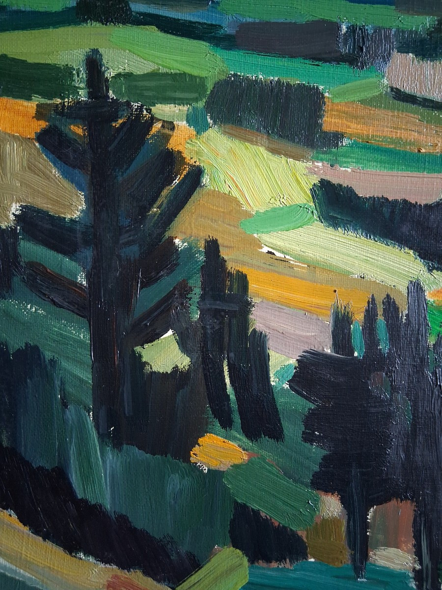 Jean-baptiste Muratore (1915-1977) Oil On Canvas Landscape-photo-2