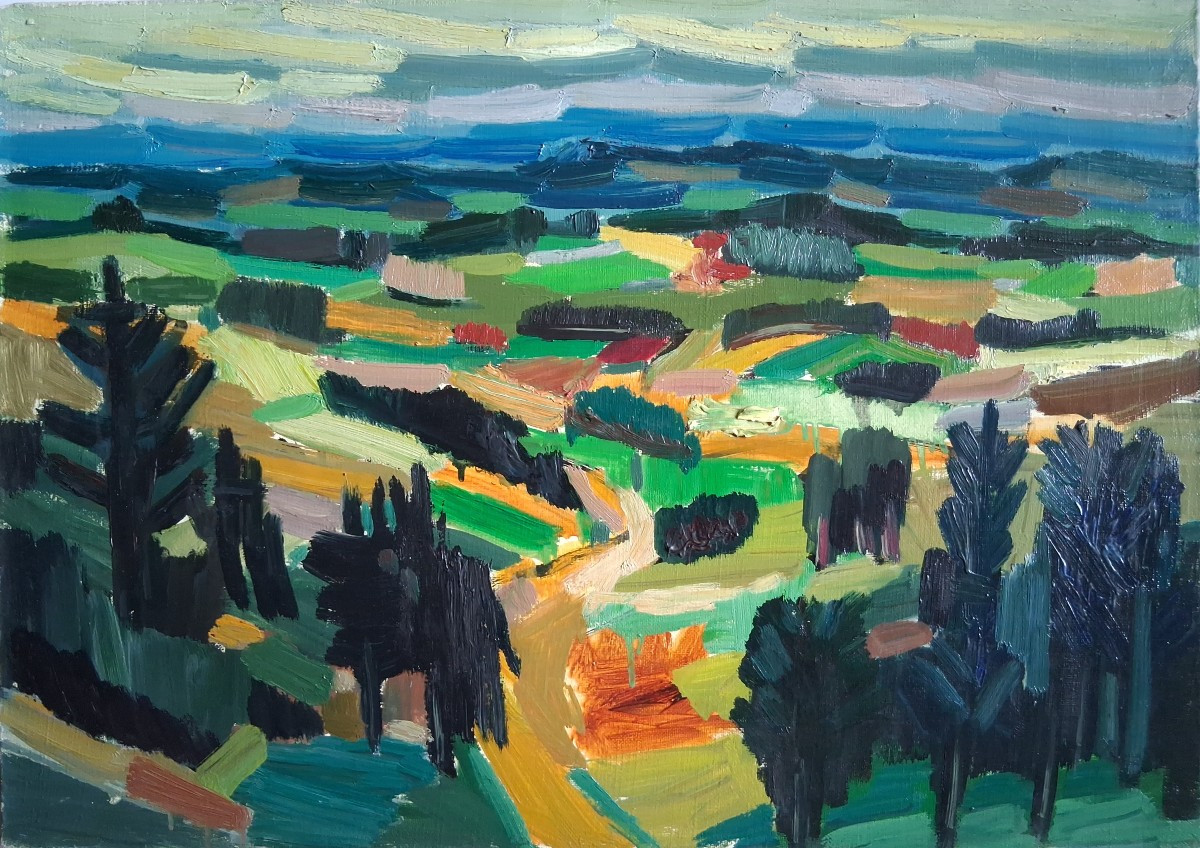 Jean-baptiste Muratore (1915-1977) Oil On Canvas Landscape