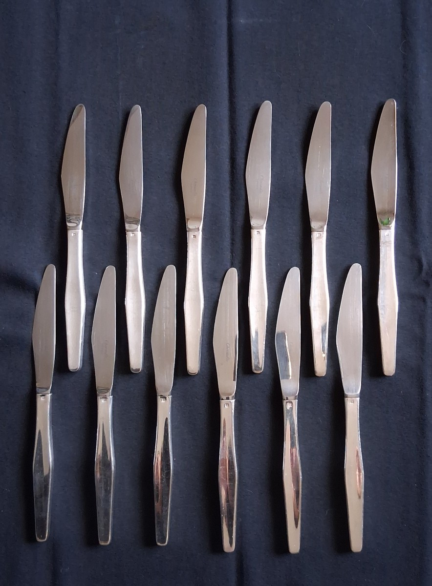 Lino Sabattini For Christofle Orly 12-piece Cutlery Set, 62 Pieces, Design 1957-photo-2