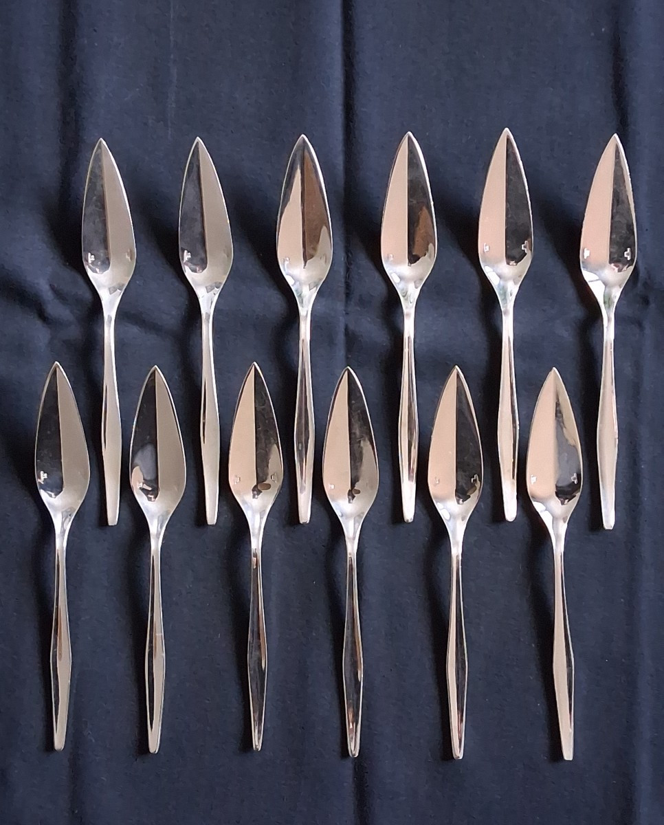Lino Sabattini For Christofle Orly 12-piece Cutlery Set, 62 Pieces, Design 1957-photo-1