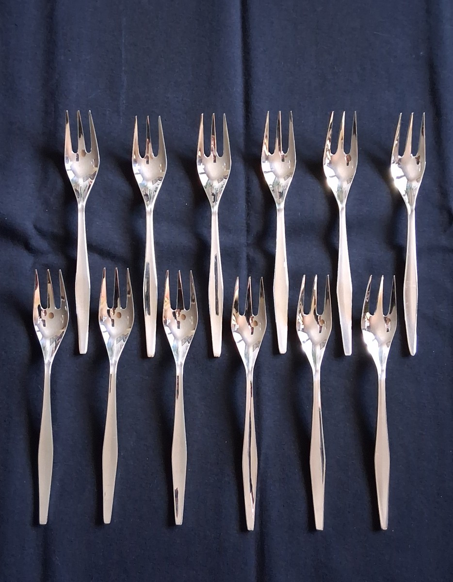 Lino Sabattini For Christofle Orly 12-piece Cutlery Set, 62 Pieces, Design 1957-photo-2