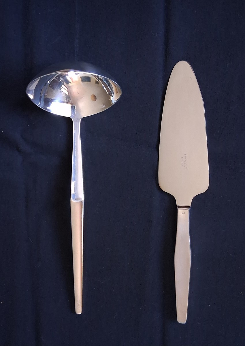 Lino Sabattini For Christofle Orly 12-piece Cutlery Set, 62 Pieces, Design 1957-photo-3