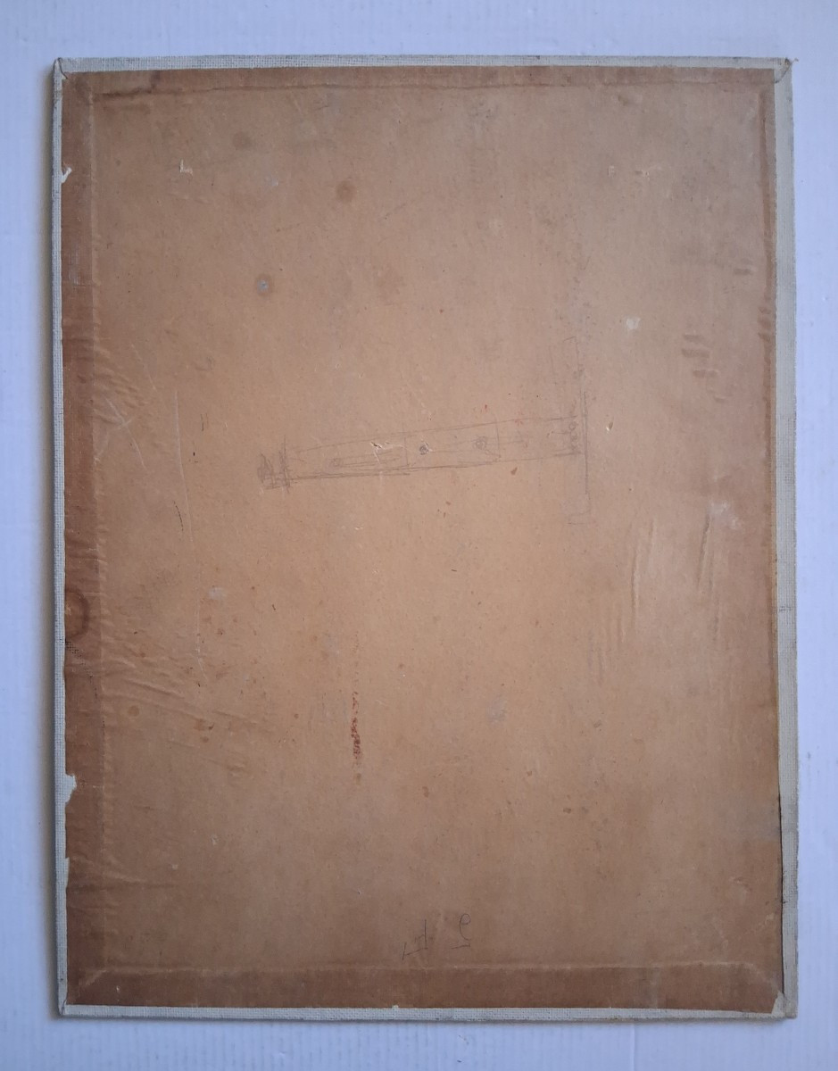 Oil On Panel Female Nude 1930/1940-photo-5