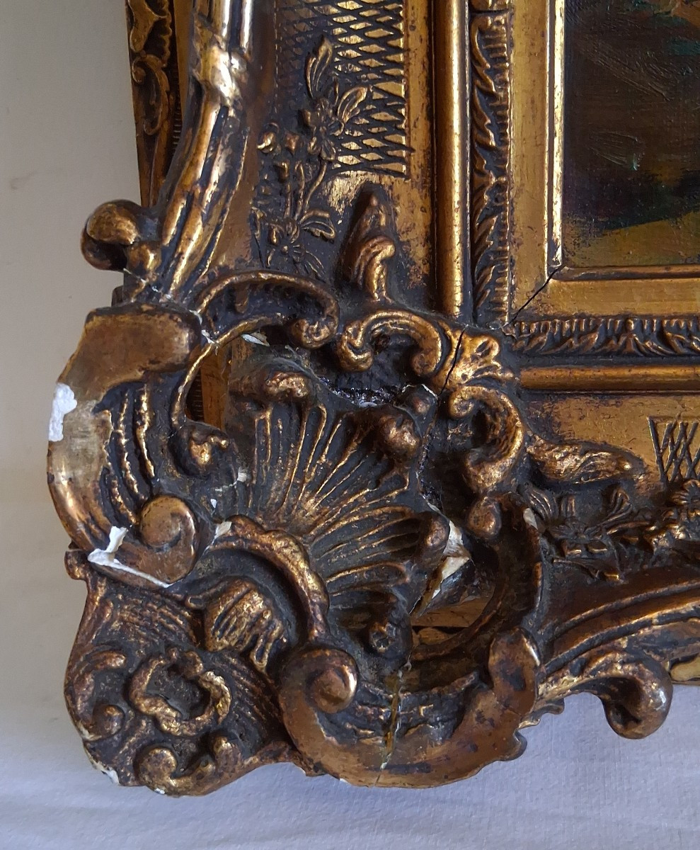 Louise Landré (1852-1934) Portrait Female Nude Reading, Oil On Canvas-photo-7