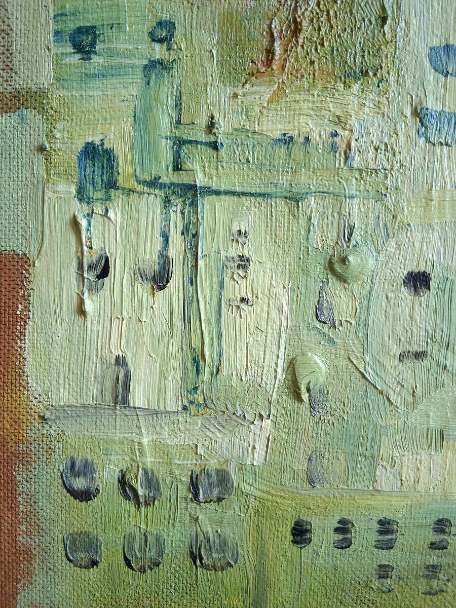 Oil On Panel North African City Hans Krumlinde-photo-1